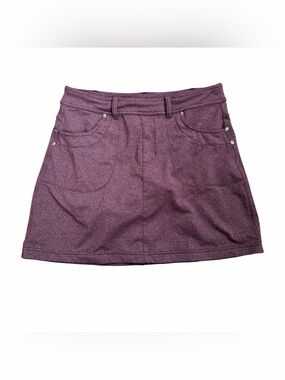 Athleta Plum Heather Mini Skirt Skort